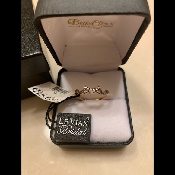 NWT Le Vian Chocolate Diamond Bridal Ring 14K Gold - Picture 7 of 12